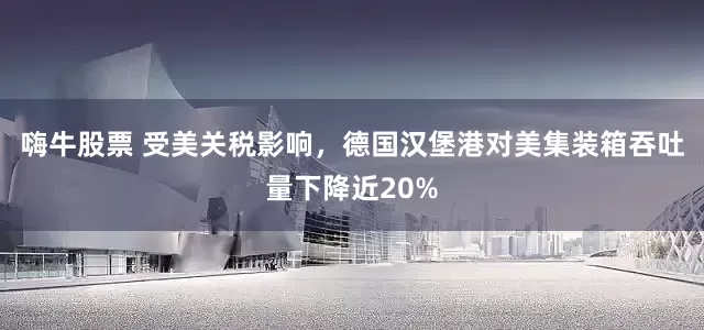 嗨牛股票 受美关税影响，德国汉堡港对美集装箱吞吐量下降近20%